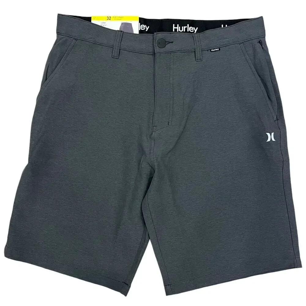Hurley Men Hybrid Walkshort Gray Shorts Size 32 NWT $49 - Picture 2 of 6